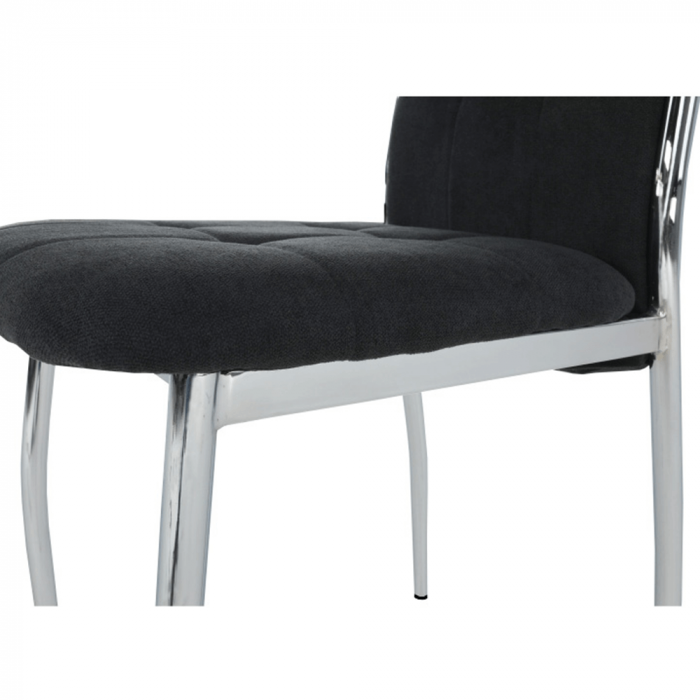 Scaun, ţesătură negru/metal, ADORA NEW [8]