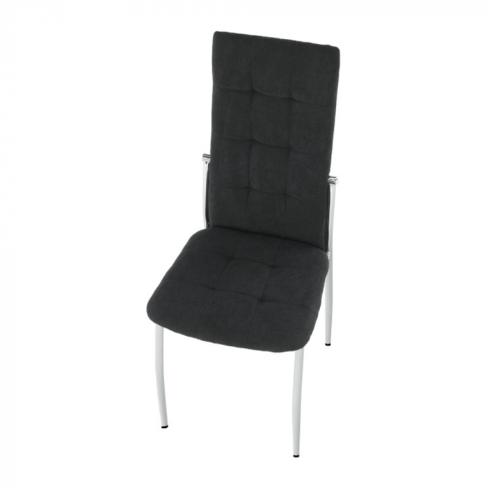 Scaun, ţesătură negru/metal, ADORA NEW [7]