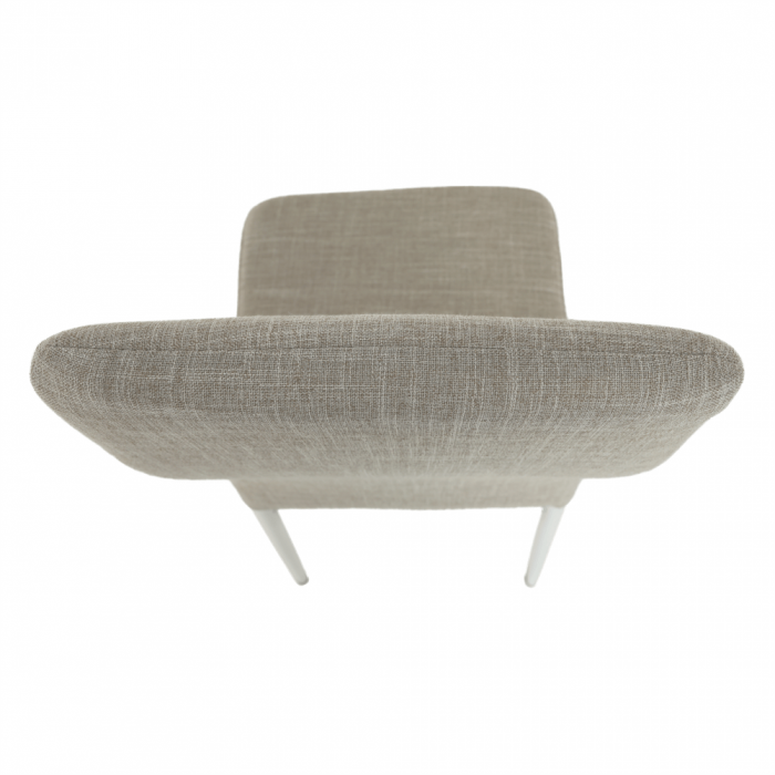 Scaun, textil bej/metal alb, COLETA NOVA [8]