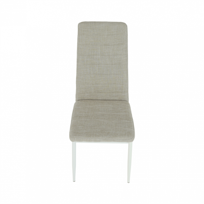Scaun, textil bej/metal alb, COLETA NOVA [7]