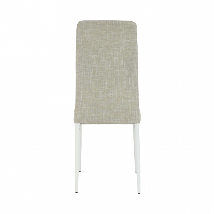 Scaun, textil bej/metal alb, COLETA NOVA [6]