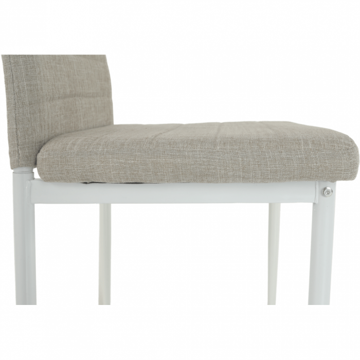 Scaun, textil bej/metal alb, COLETA NOVA [9]