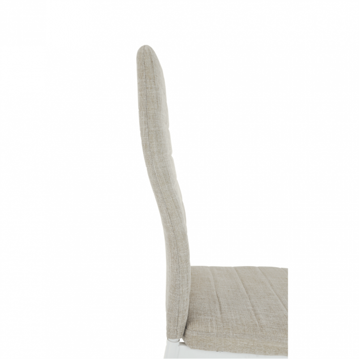 Scaun, textil bej/metal alb, COLETA NOVA [12]
