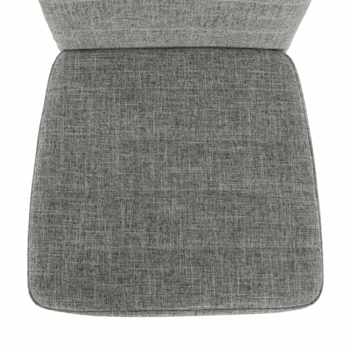 Scaun, textil gri deschis/metal alb, COLETA NOVA [13]