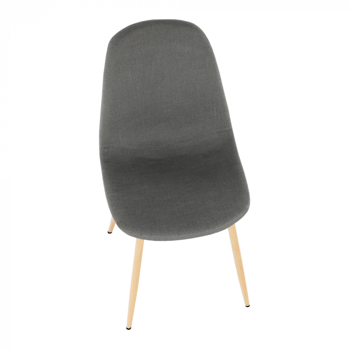 Scaun, textil gri închis/fag, LEGA [5]