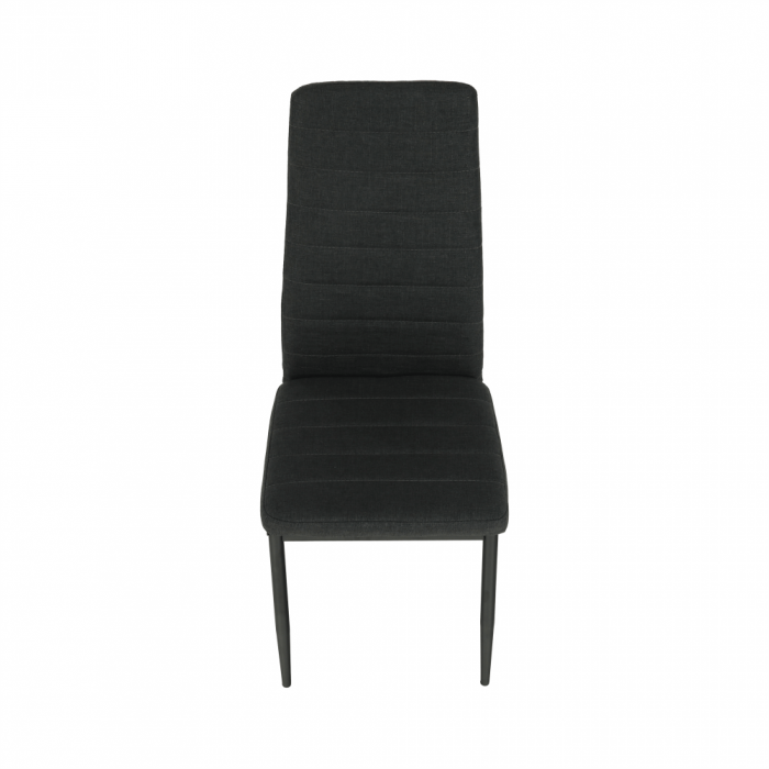 Scaun, textil gri închis/metal negru, COLETA NOVA [2]