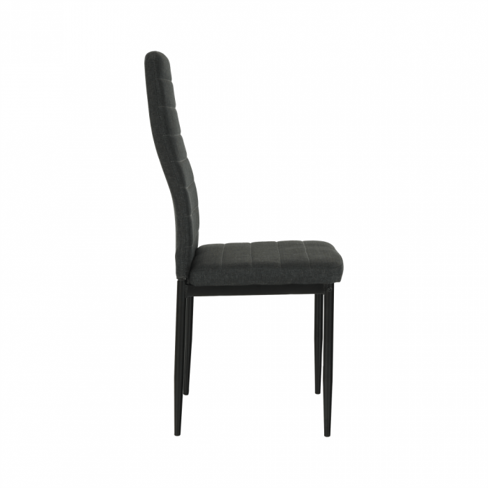 Scaun, textil gri închis/metal negru, COLETA NOVA [8]