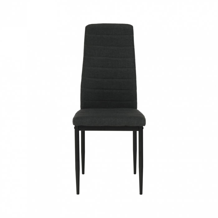 Scaun, textil gri închis/metal negru, COLETA NOVA [5]
