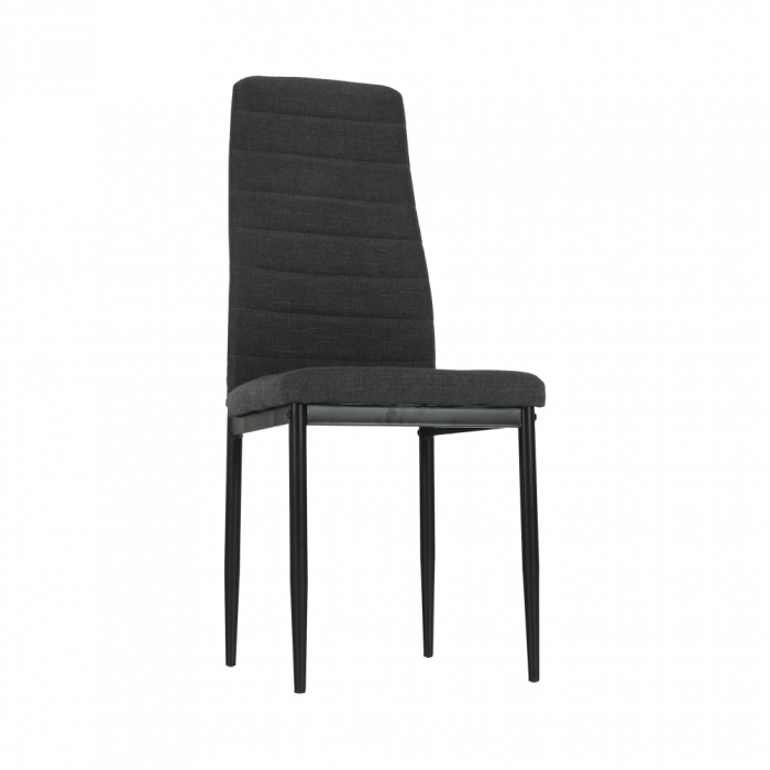 Scaun, textil gri închis/metal negru, COLETA NOVA [4]