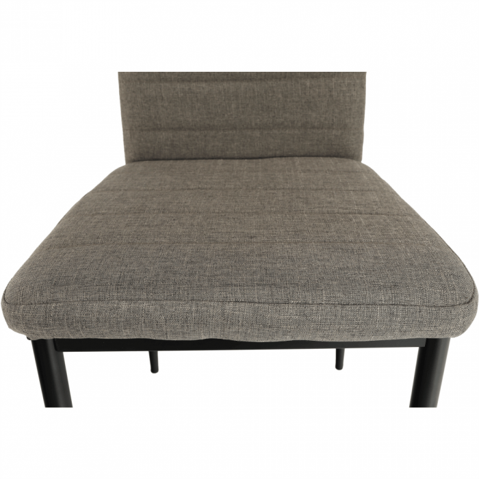 Scaun, textil maro/metal negru, COLETA NOVA [4]