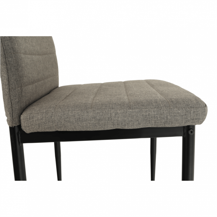 Scaun, textil maro/metal negru, COLETA NOVA [3]