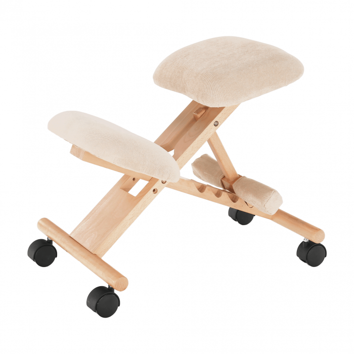 Scaun tip kneeling ergonomic, crem / fag, GROCO [10]