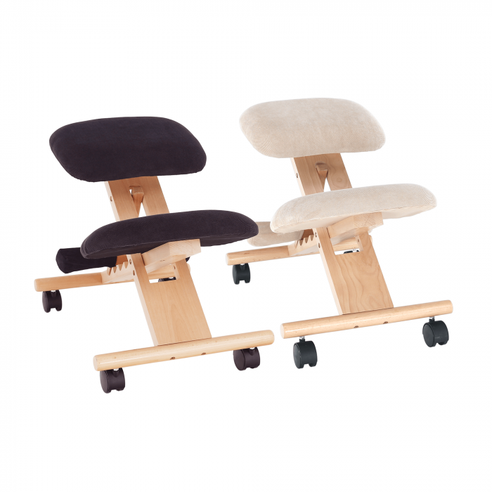 Scaun tip kneeling ergonomic, crem / fag, GROCO [23]