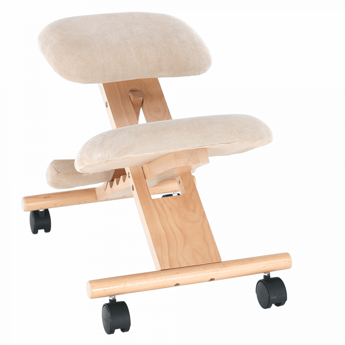 Scaun tip kneeling ergonomic, crem / fag, GROCO [1]