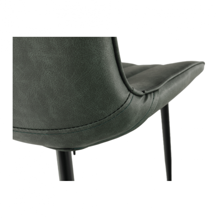 Scaun, verde/negru, HAZAL [8]