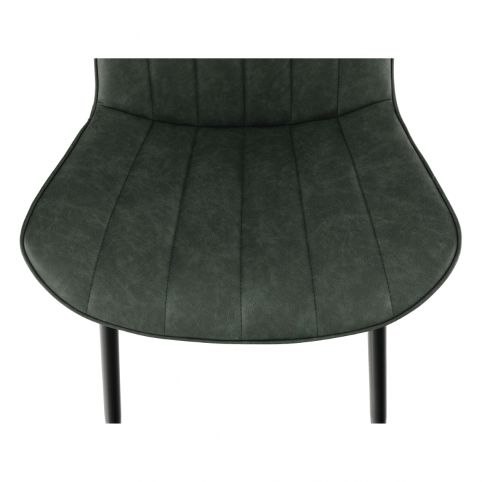 Scaun, verde/negru, HAZAL [10]