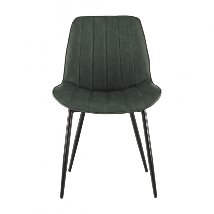Scaun, verde/negru, HAZAL [2]