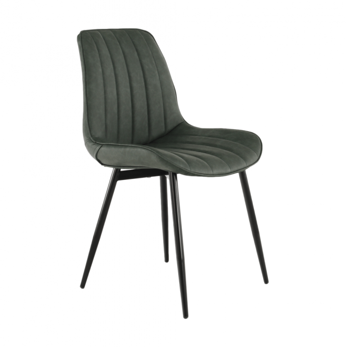 Scaun, verde/negru, HAZAL [17]