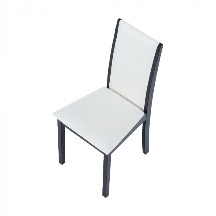 Scaun, wenge/piele eco alb, VENIS NEW [8]