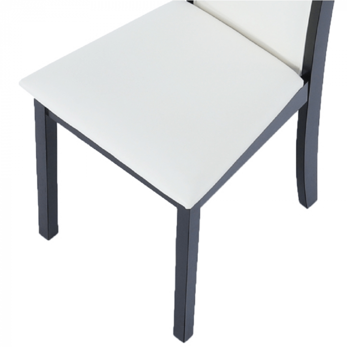 Scaun, wenge/piele eco alb, VENIS NEW [3]