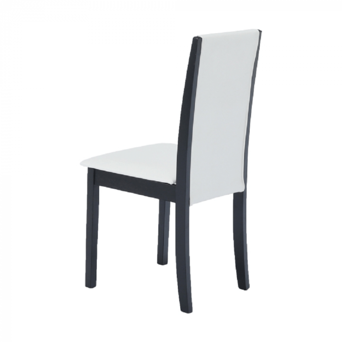 Scaun, wenge/piele eco alb, VENIS NEW [7]