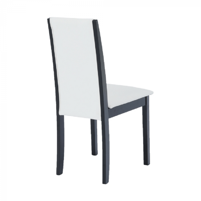 Scaun, wenge/piele eco alb, VENIS NEW [5]