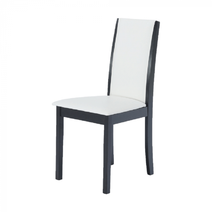 Scaun, wenge/piele eco alb, VENIS NEW [9]