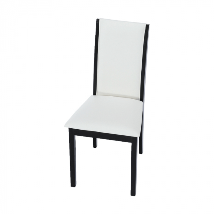 Scaun, wenge/piele eco alb, VENIS NEW [2]
