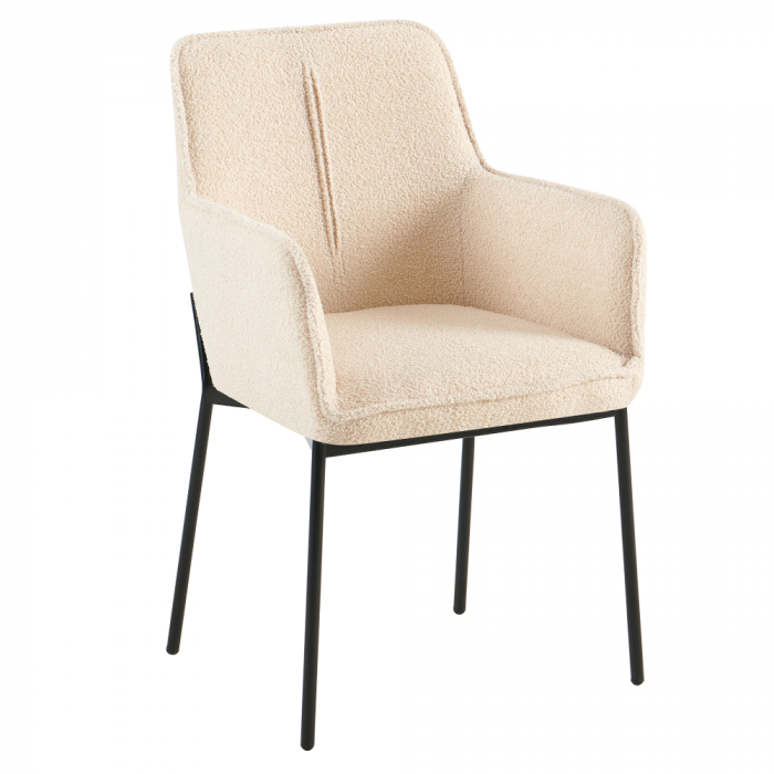 Scaunul de design, bej/negru, REMOND [1]