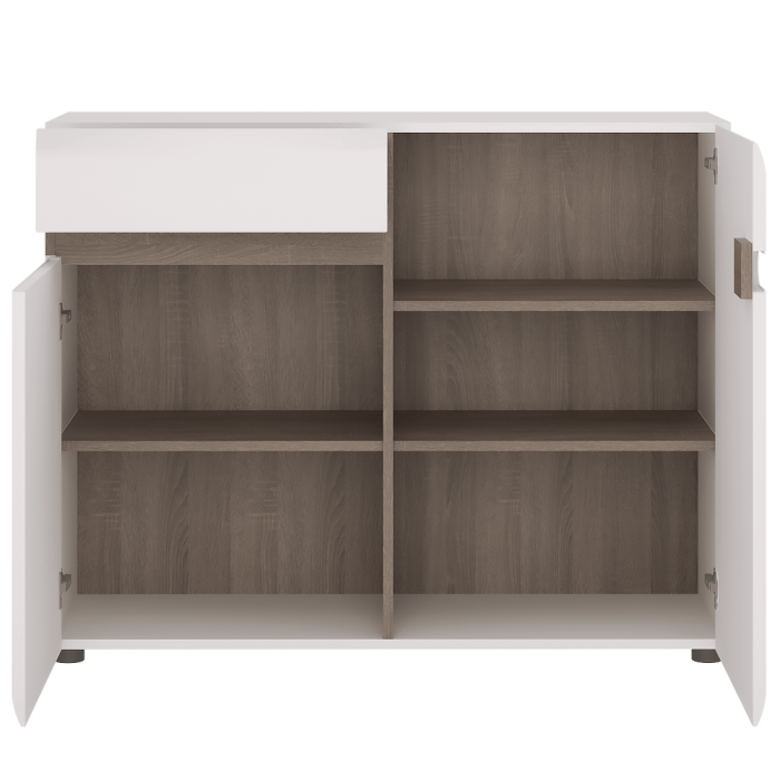 Scrin, alb extra luciu ridicat HG/stejar sonoma truflu, LYNATET TYP 35 [6]