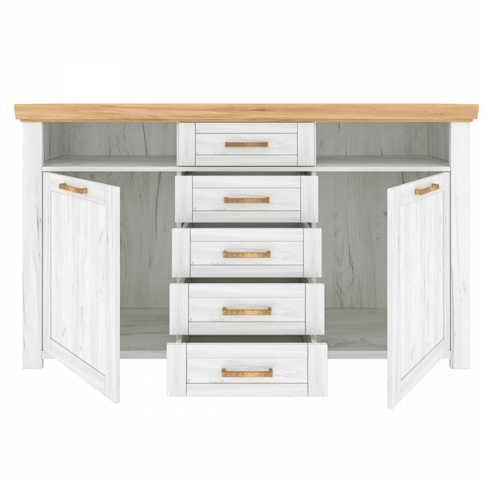 Scrin E, stejar craft auriu / stejar craft alb, SUDBURY [2]