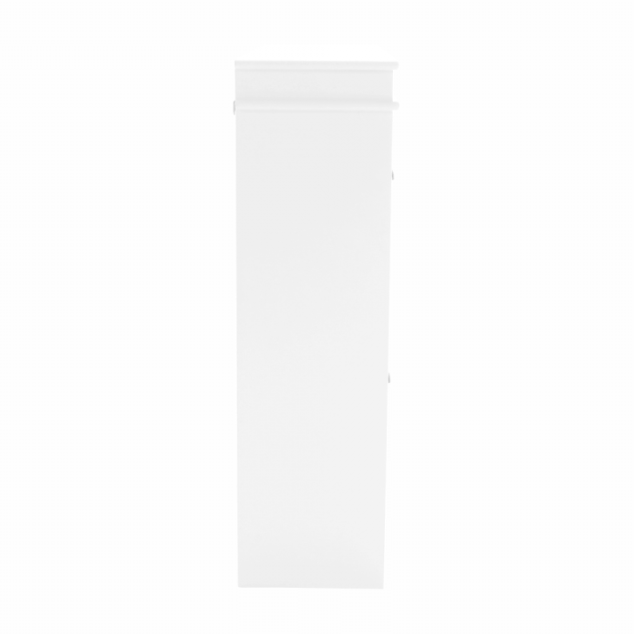Pantofar mdf/pal alb , 4 compartimente , suporturi inclinabile duble , Bortis Impex [13]