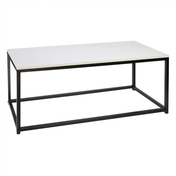 Set 2 măsuţe de cafea, alb mat/negru, KASTLER NEW TYP 2 [3]