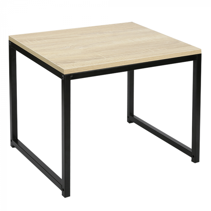 Set 2 măsuţe de cafea, stejar sonoma/negru, KASTLER NEW TYP 2 [3]