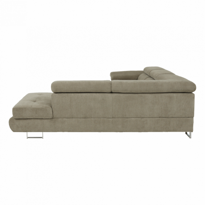 Set canapea cu spaţiu de depozitare, maro deschis melanj, material textil, dreapta, BUTON R [11]
