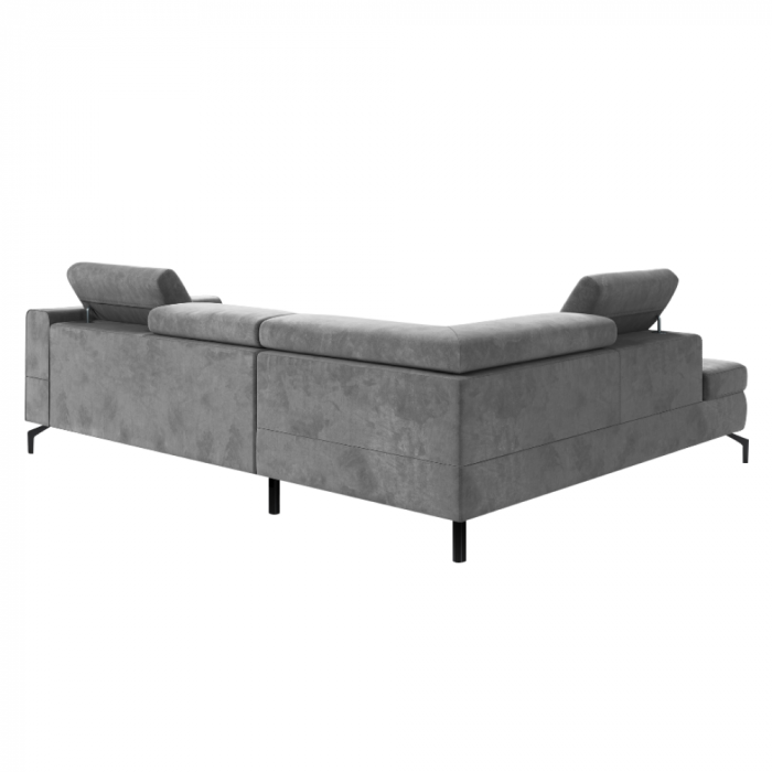 Set canapea extensibilă, gri, stânga, BALTIK ROH [4]