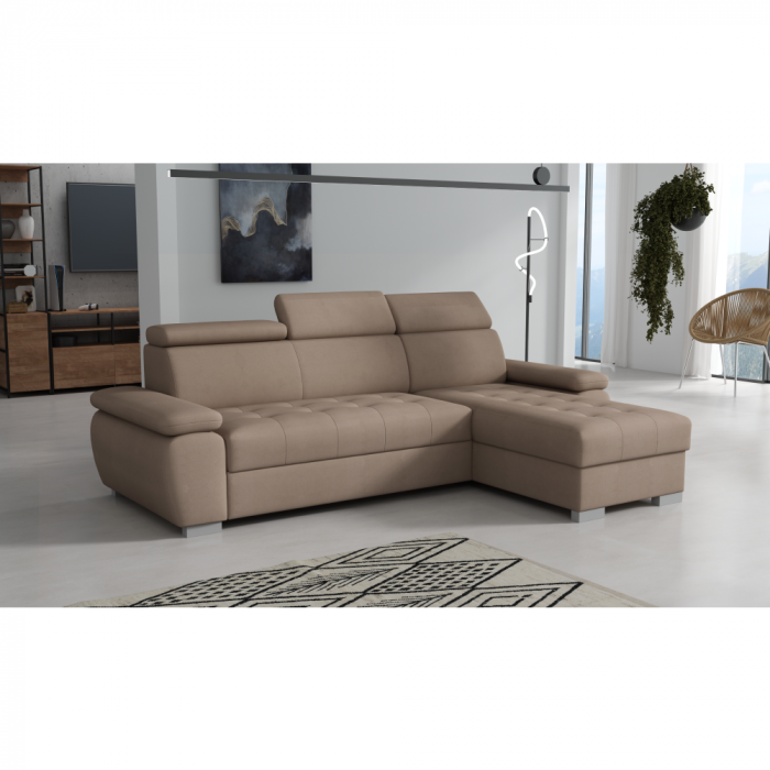Set canapea, gri-bej Taupe, pe dreapta, SEMI ROH [3]