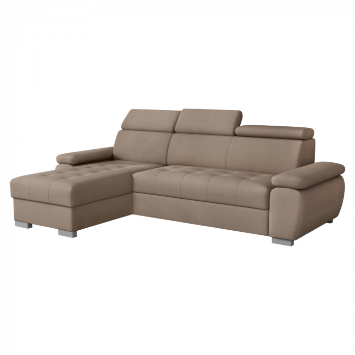 Set canapea, gri-bej Taupe, pe stânga, SEMI ROH [1]