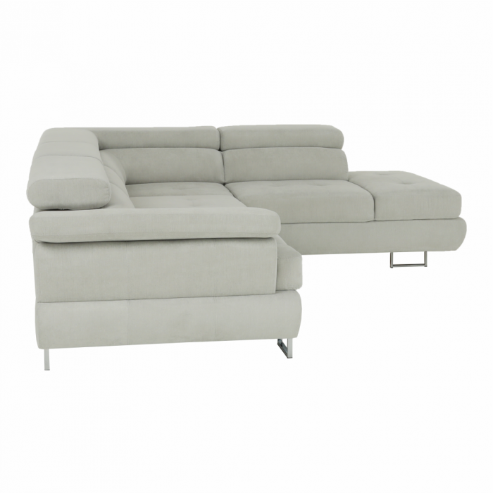 Set canapea, gri deschis, material textil, dreapta, BUTON P [12]