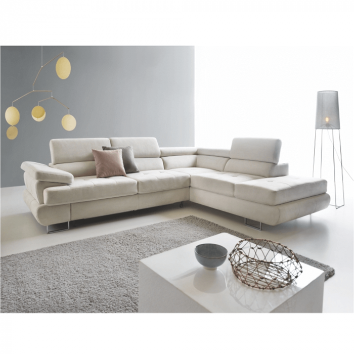 Set canapea, gri deschis, material textil, dreapta, BUTON P [4]