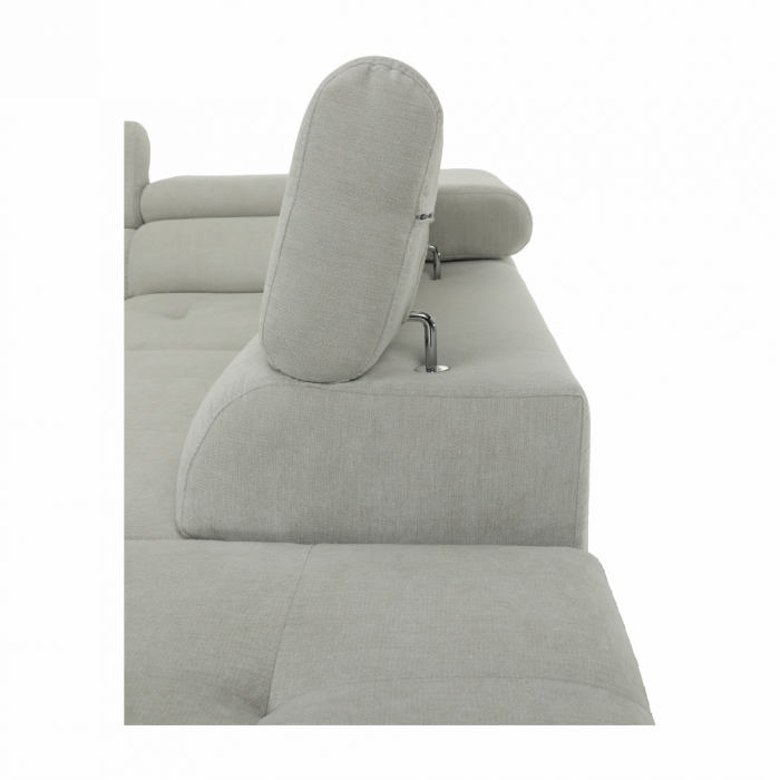 Set canapea, gri deschis, material textil, dreapta, BUTON P [18]