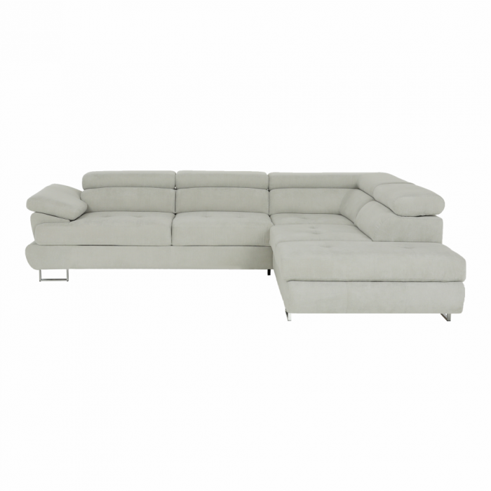 Set canapea, gri deschis, material textil, dreapta, BUTON P [11]