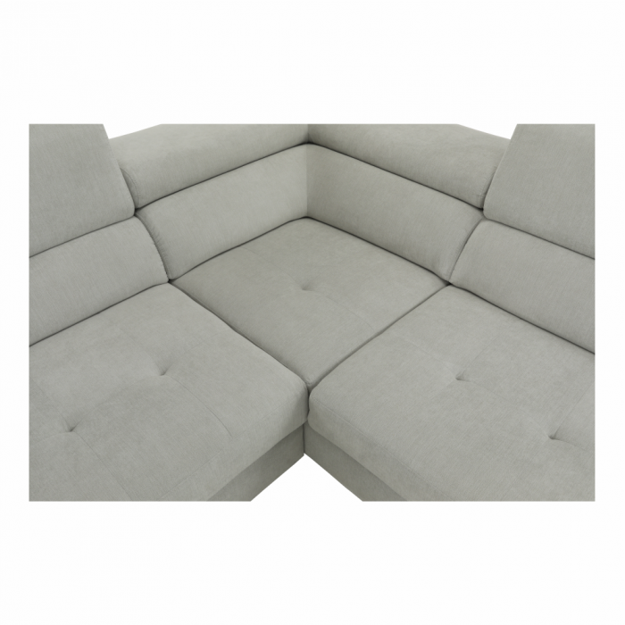 Set canapea, gri deschis, material textil, dreapta, BUTON P [9]
