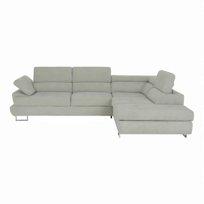 Set canapea, gri deschis, material textil, dreapta, BUTON P [16]