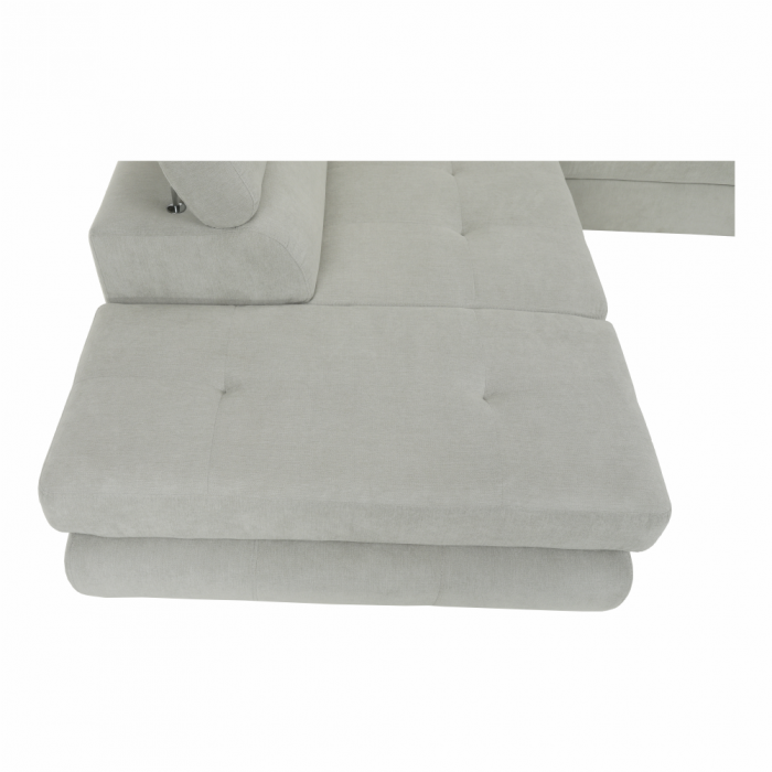 Set canapea, gri deschis, material textil, stânga, BUTON P [17]
