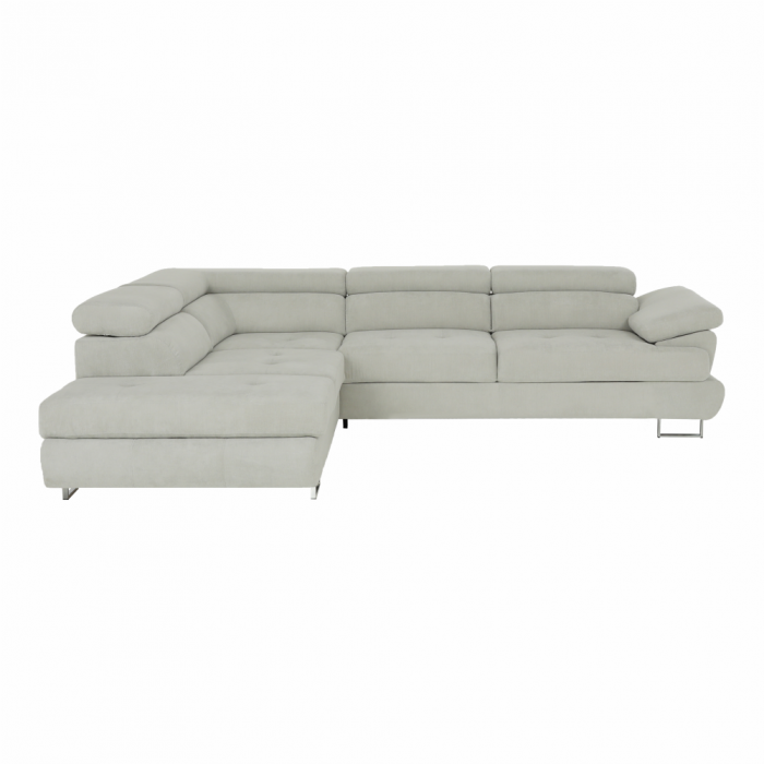 Set canapea, gri deschis, material textil, stânga, BUTON P [7]