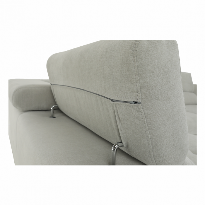 Set canapea, gri deschis, material textil, stânga, BUTON P [15]
