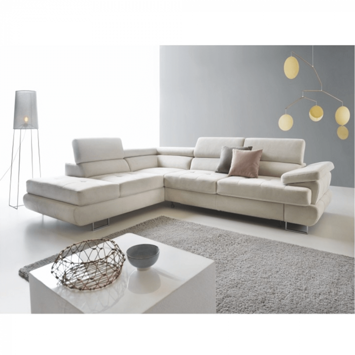 Set canapea, gri deschis, material textil, stânga, BUTON P [5]