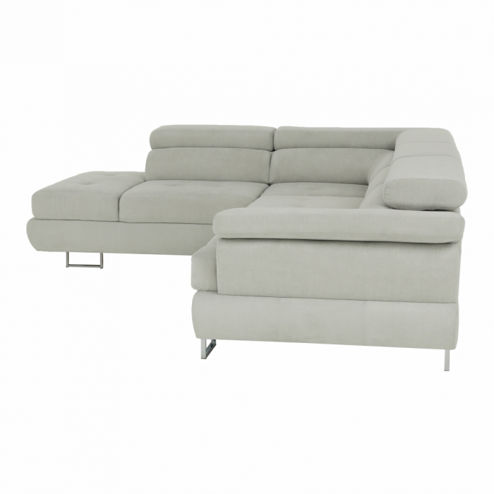 Set canapea, gri deschis, material textil, stânga, BUTON P [8]