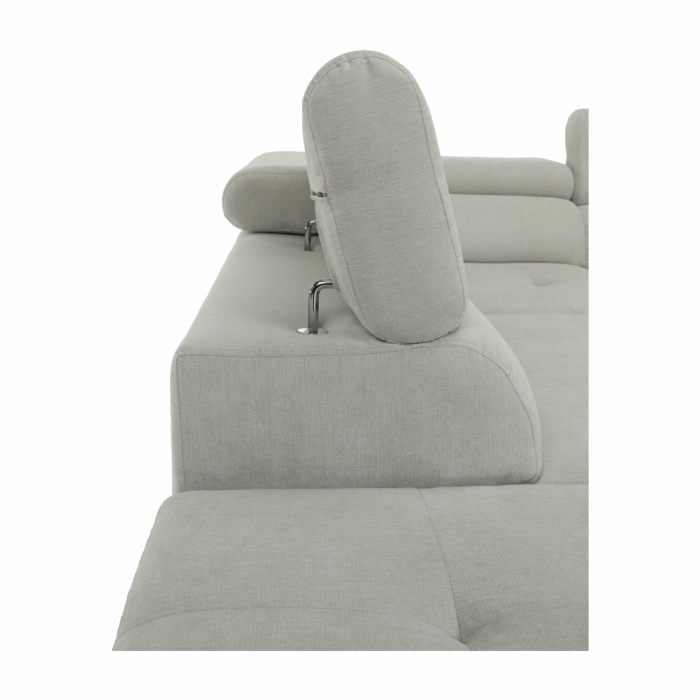 Set canapea, gri deschis, material textil, stânga, BUTON P [14]
